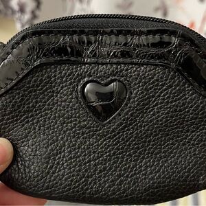 Brighton Black Coin Purse with Patterned Interior
Like brand new